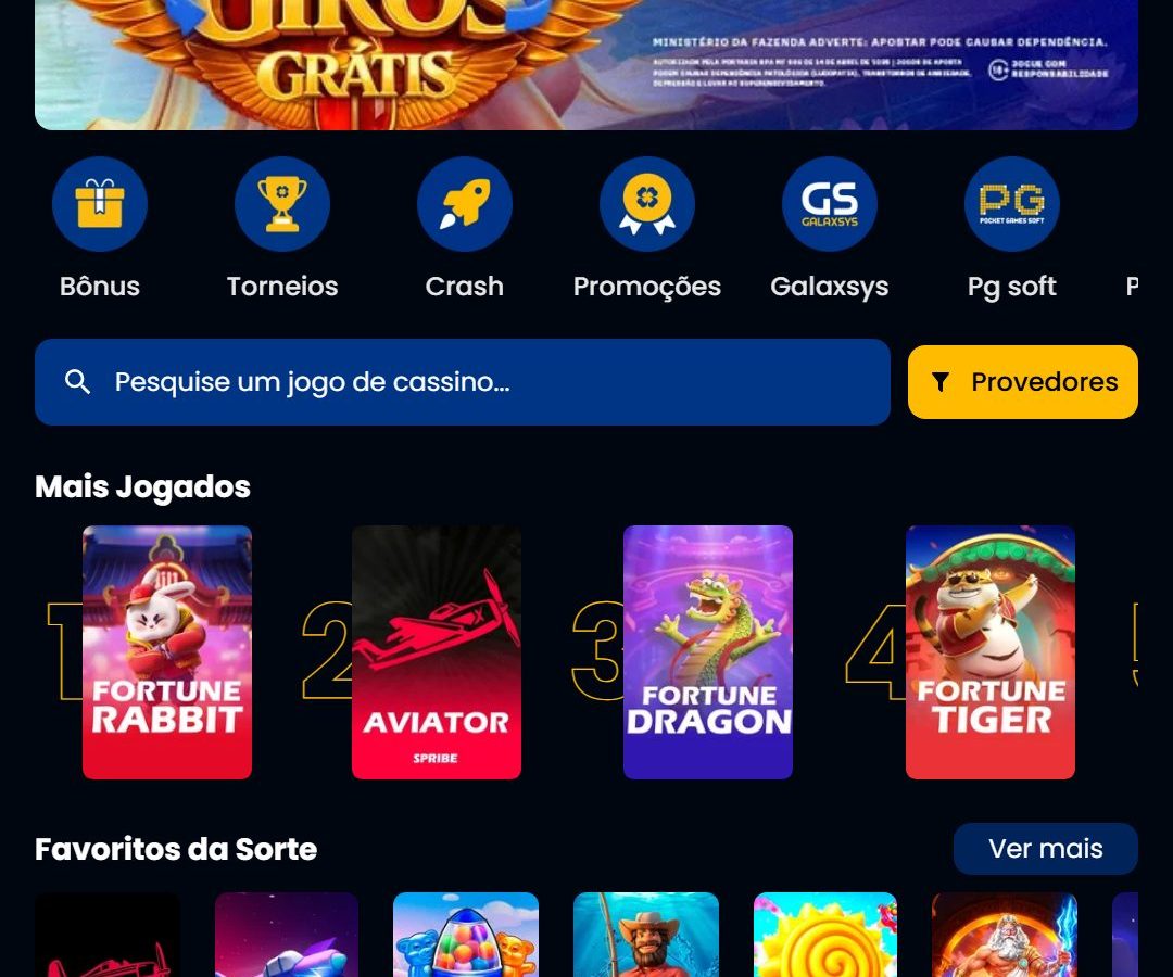 Tela inicial da Bet dá Sorte aberta do Brasil em 04/08/2026