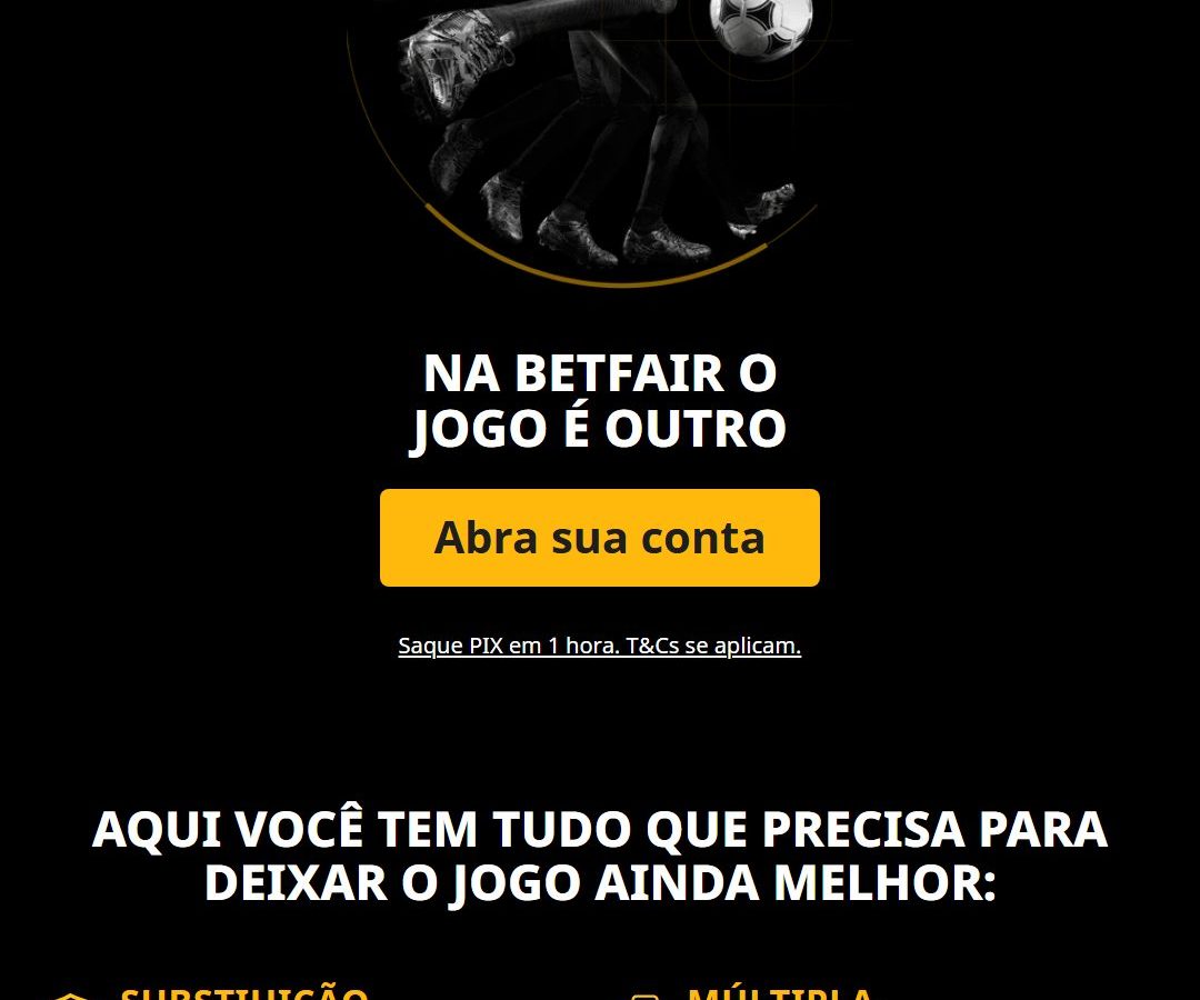 Tela inicial da Betfair aberta do Brasil em 04/08/2026