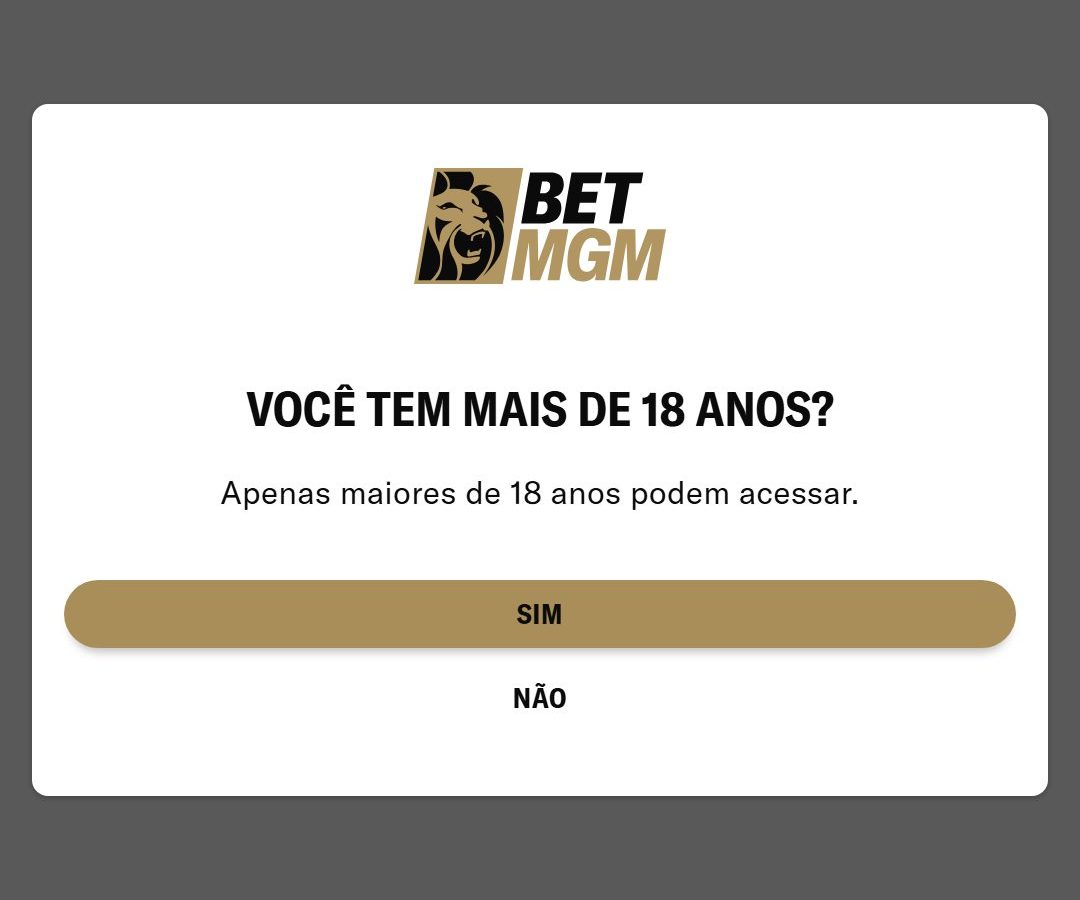 Tela inicial da BetMGM aberta do Brasil em 04/08/2026