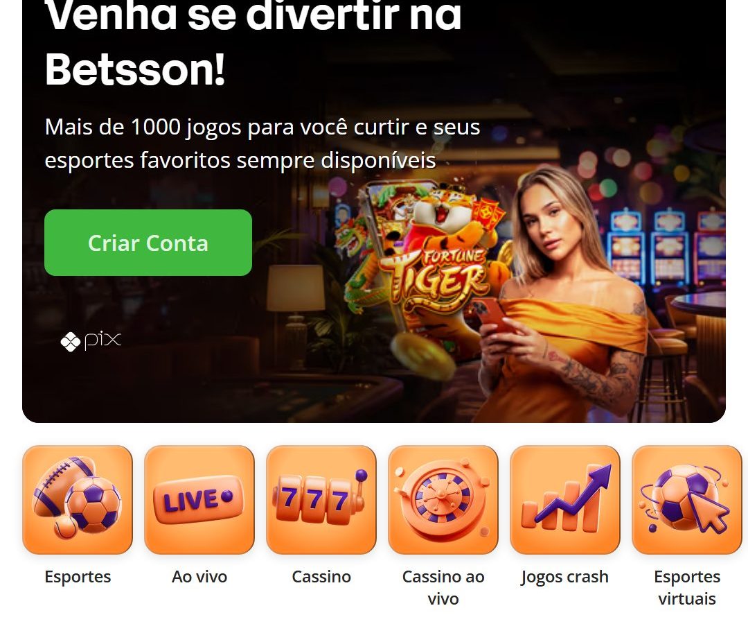 Tela inicial da Betsson aberta do Brasil em 04/08/2026